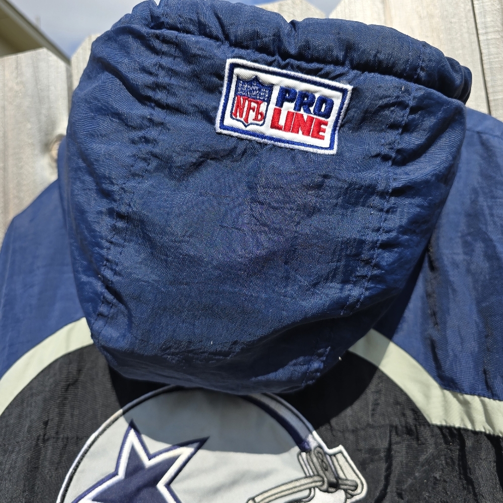 Vintage Dallas Cowboys Jacket Mens XL NFL Football Logo Athletic Pro Line 90s - Picture 9 of 16